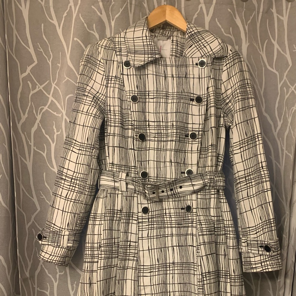 Authentic Black and white(cream) Jasper Conran coat.